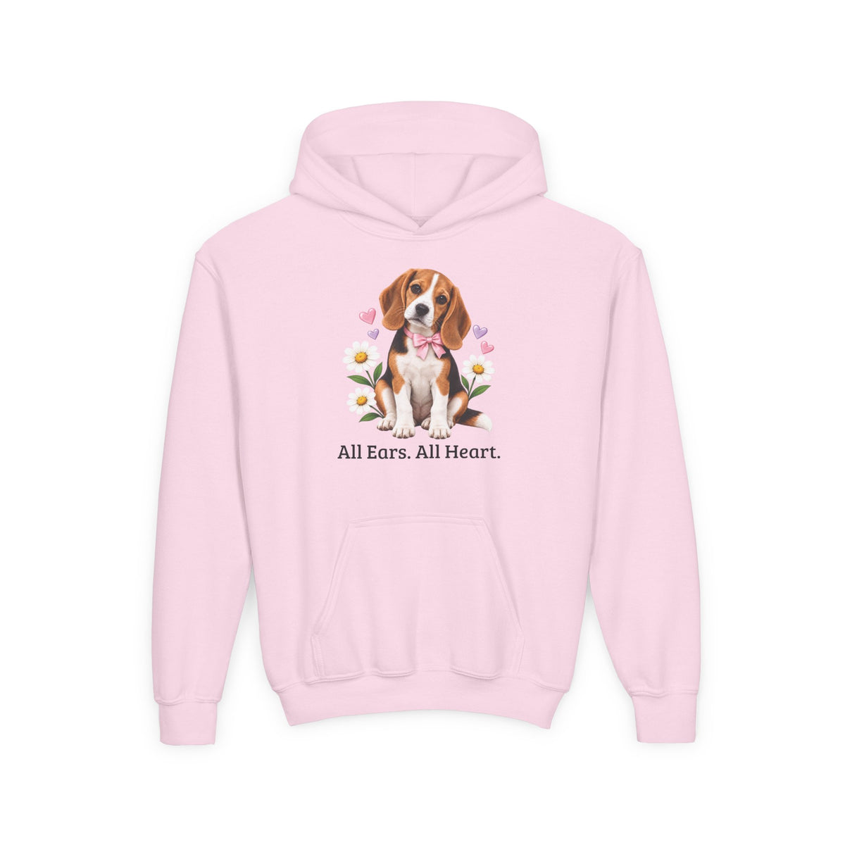 Daisy Darling Beagle — Girls’ Cozy Fleece Hoodie | Beagle People
