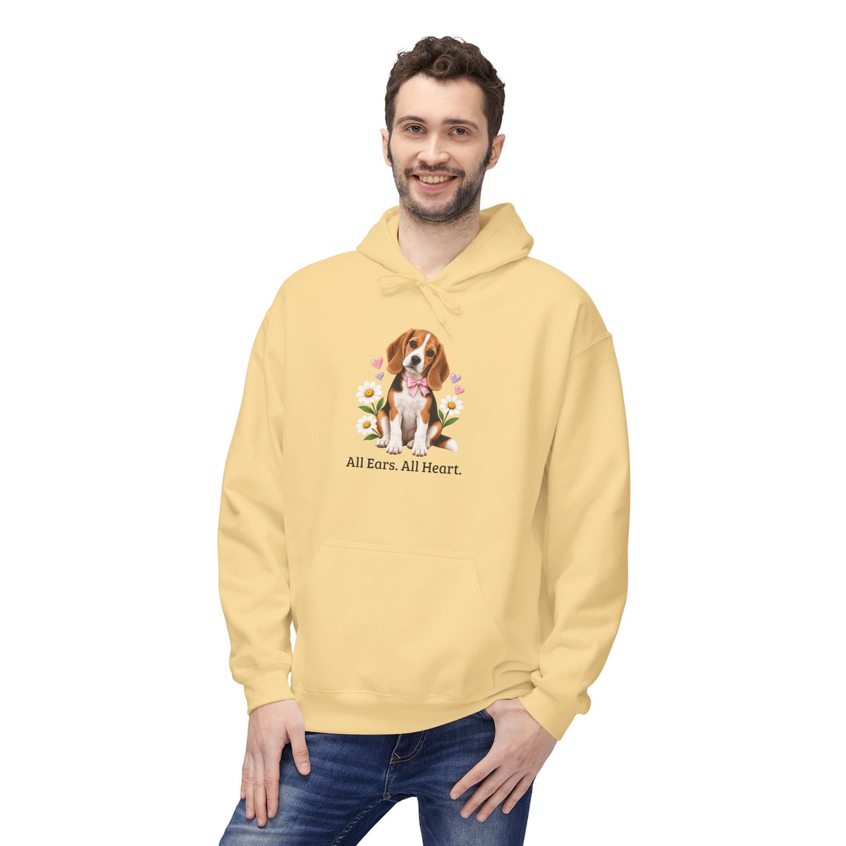 Daisy Darling Beagle — Women’s Softstyle Fleece Hoodie | Beagle People