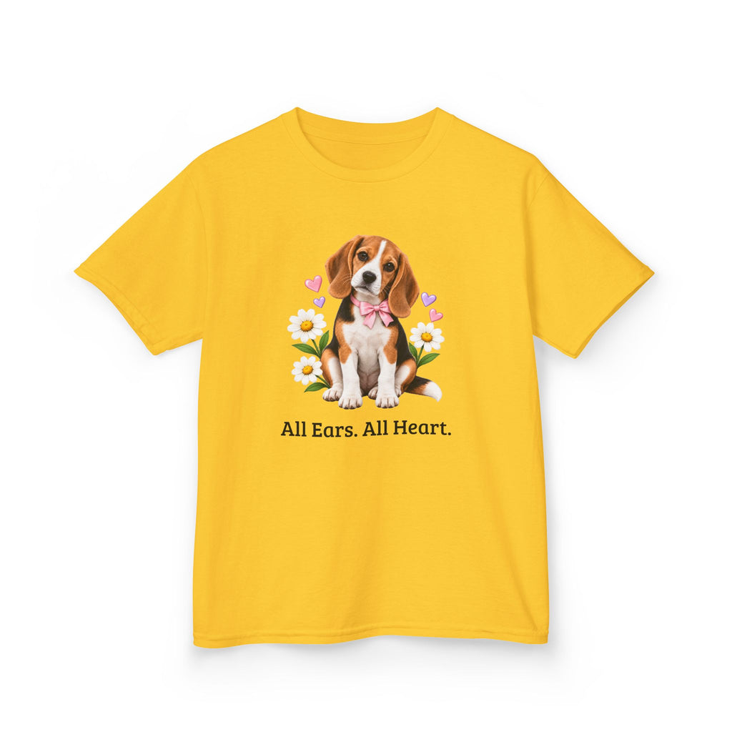 Daisy Darling Beagle — Girls’ Everyday Cotton Tee | Beagle People