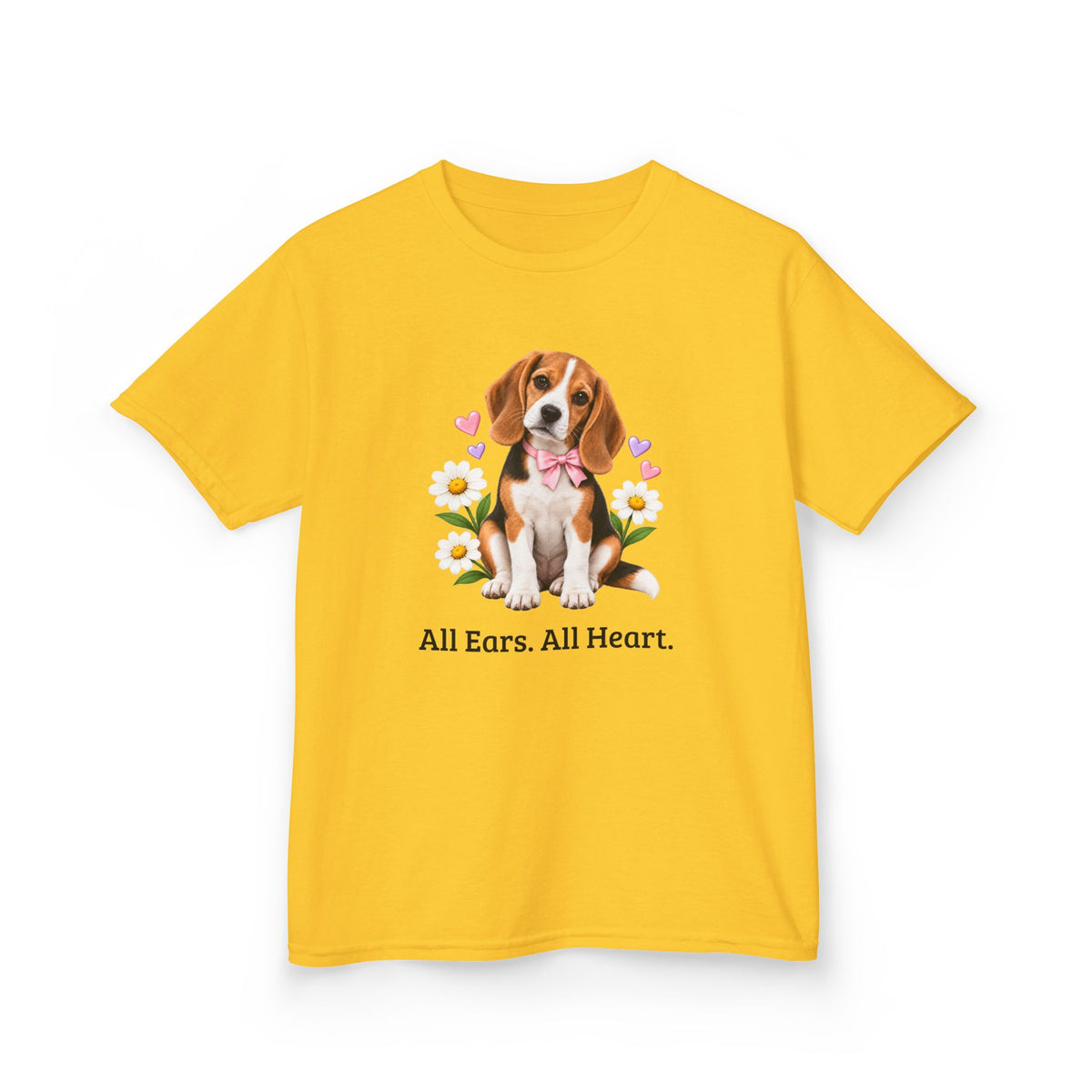 Daisy Darling Beagle — Girls’ Everyday Cotton Tee | Beagle People