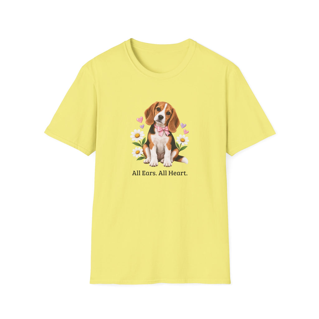 Daisy Darling Beagle — Women’s Softstyle Tee | Beagle People