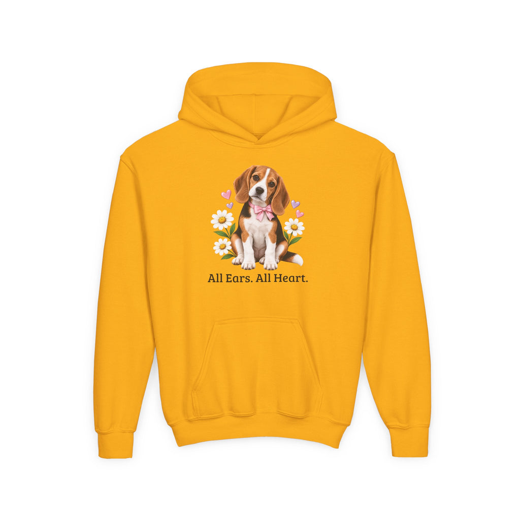 Daisy Darling Beagle — Girls’ Cozy Fleece Hoodie | Beagle People
