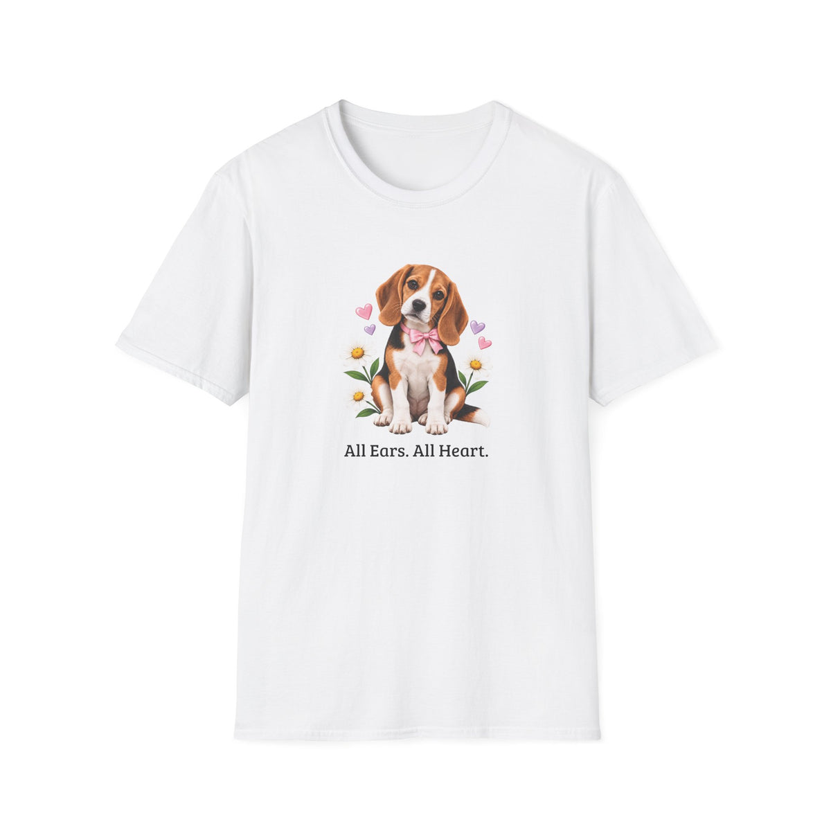 Daisy Darling Beagle — Women’s Softstyle Tee | Beagle People