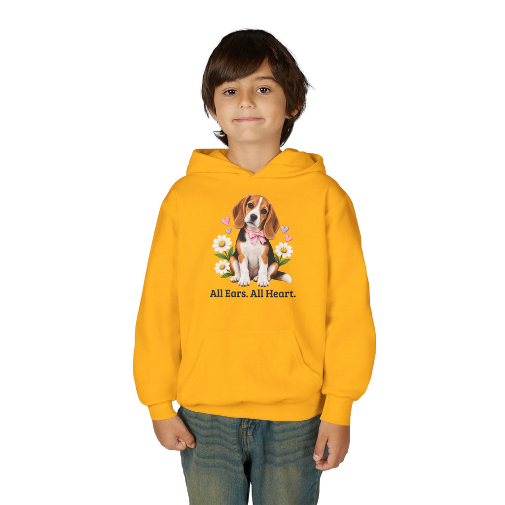 Daisy Darling Beagle — Girls’ Cozy Fleece Hoodie | Beagle People