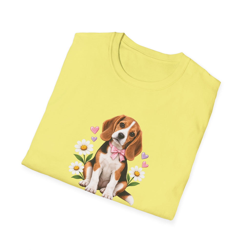 Daisy Darling Beagle — Women’s Softstyle Tee | Beagle People