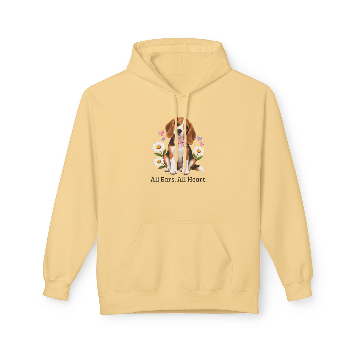 Daisy Darling Beagle — Women’s Softstyle Fleece Hoodie | Beagle People
