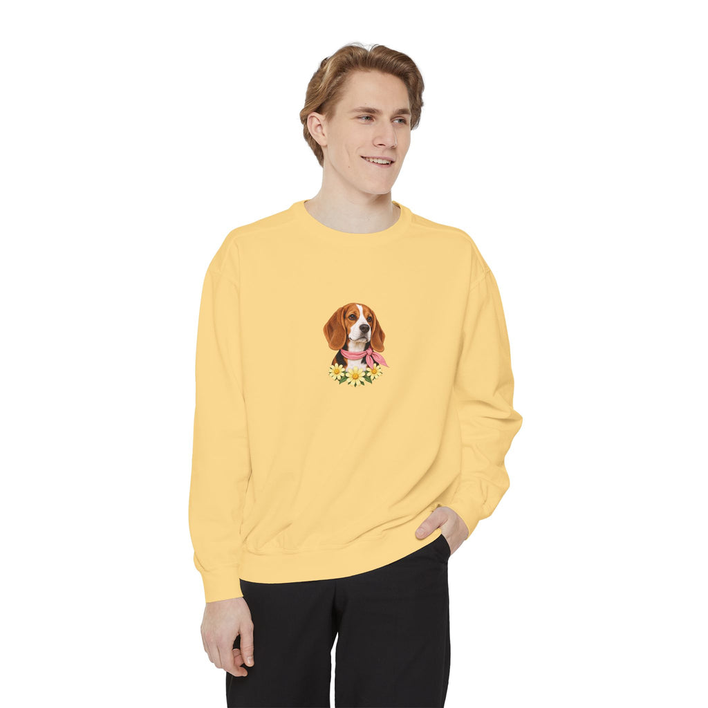 Sunshine Beagle — Premium Cotton-Blend Crewneck | Beagle People