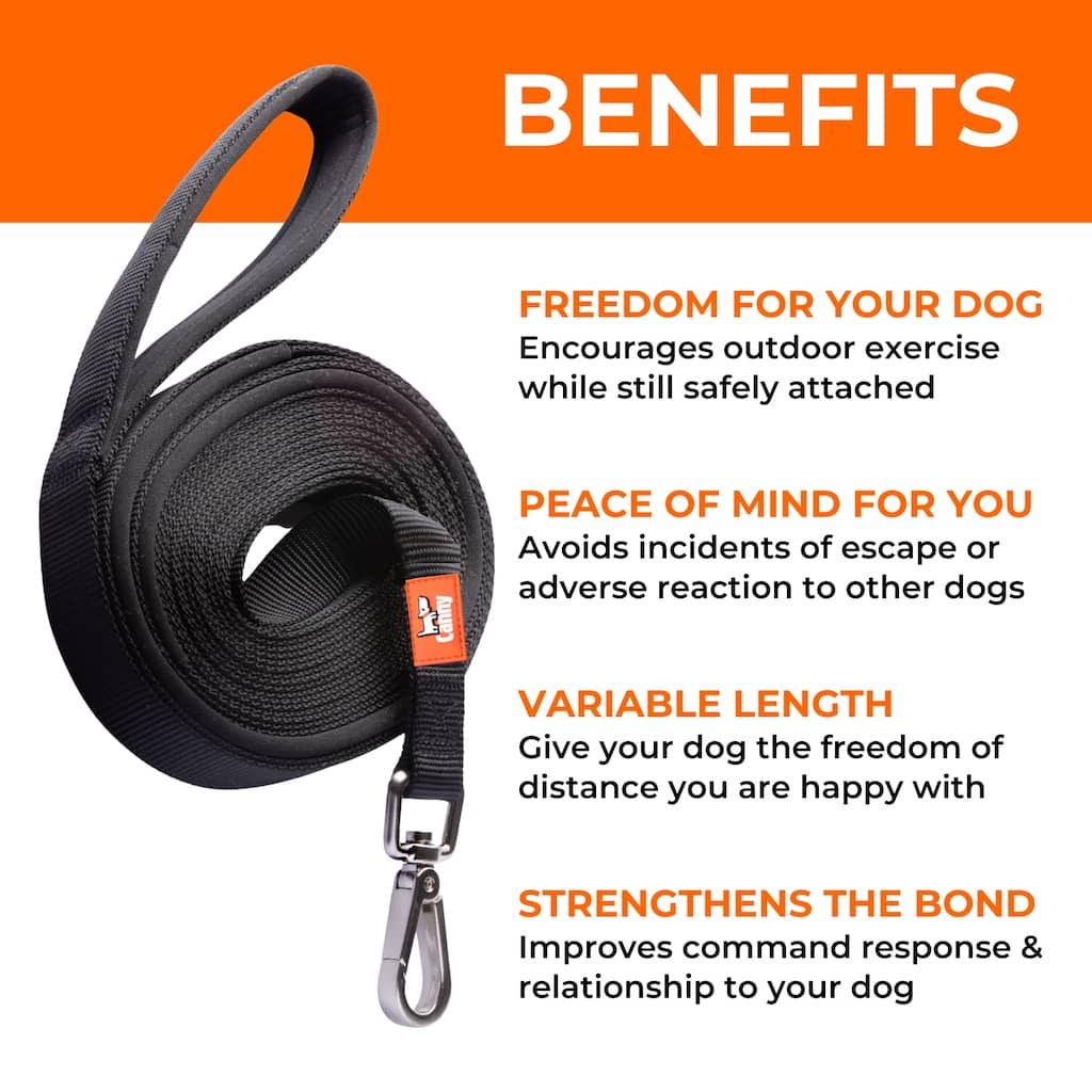 Recall Training Long Line for Beagles – 15 or 23 ft