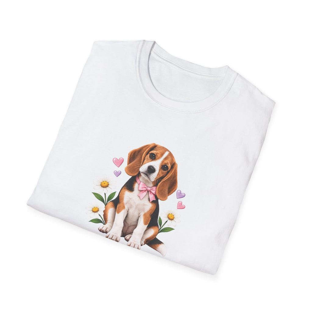 Daisy Darling Beagle — Women’s Softstyle Tee | Beagle People