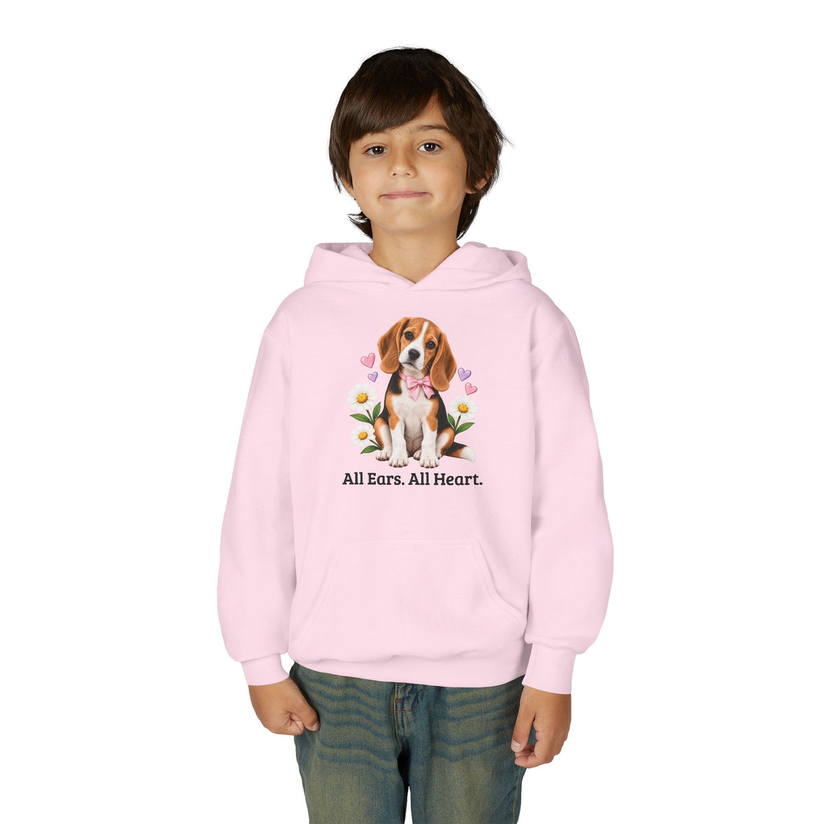 Daisy Darling Beagle — Girls’ Cozy Fleece Hoodie | Beagle People