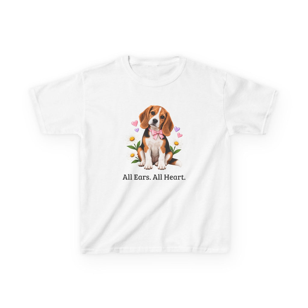Daisy Darling Beagle — Girls’ Everyday Cotton Tee | Beagle People