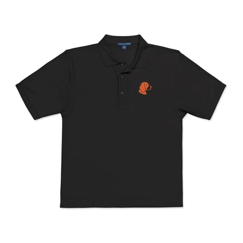 Black & Orange Beagle Embroidered Polo | Unisex