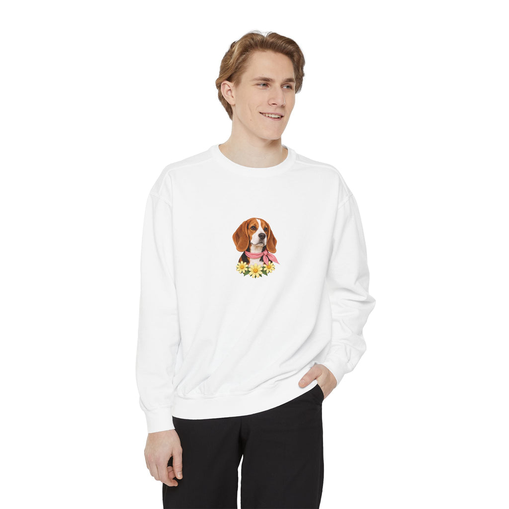 Sunshine Beagle — Premium Cotton-Blend Crewneck | Beagle People