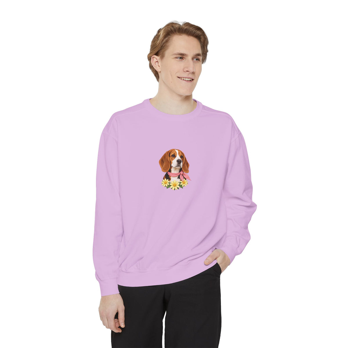 Sunshine Beagle — Premium Cotton-Blend Crewneck | Beagle People