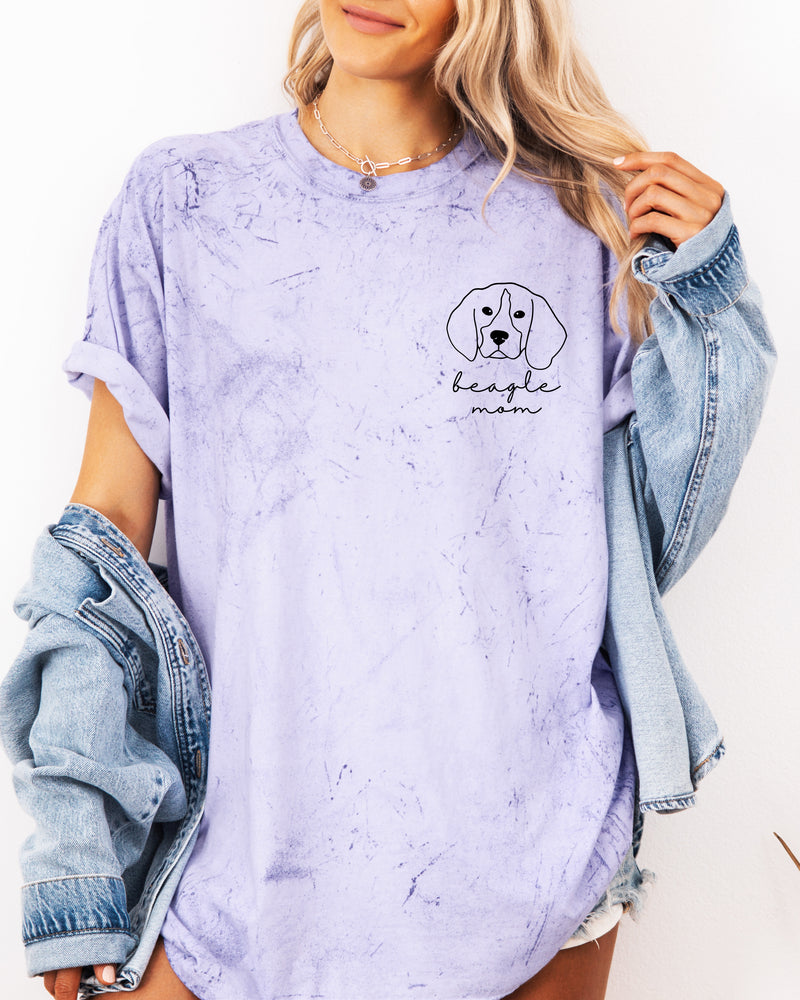 Beagle Dog Mom Comfort Colors T Shirt (Cute)