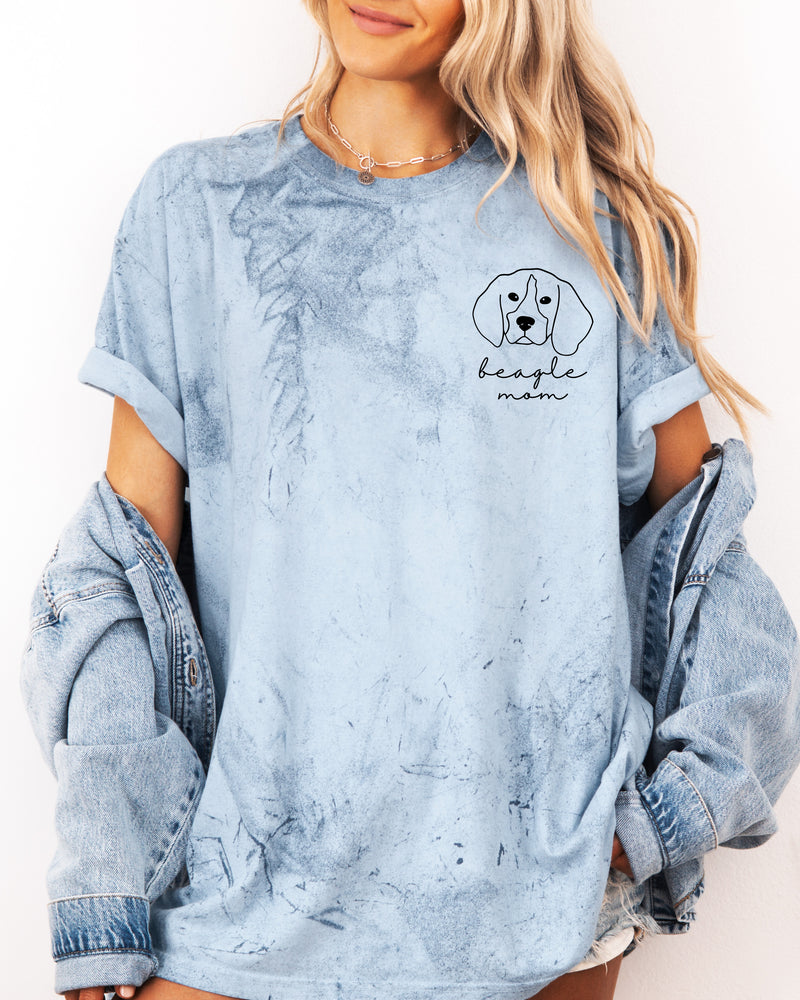 Beagle Dog Mom Comfort Colors T Shirt (Cute)
