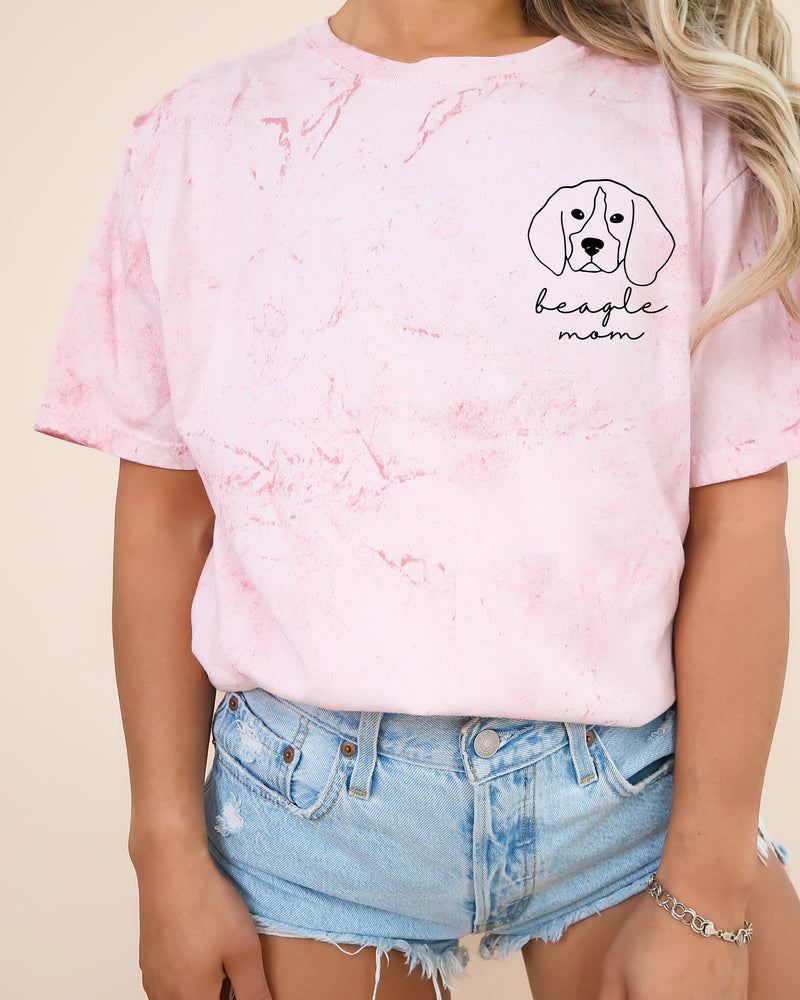 Beagle Dog Mom Comfort Colors T Shirt (Cute)
