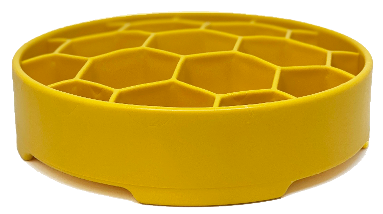 Honeycomb Slow-Feeder Enrichment Bowl for Beagles