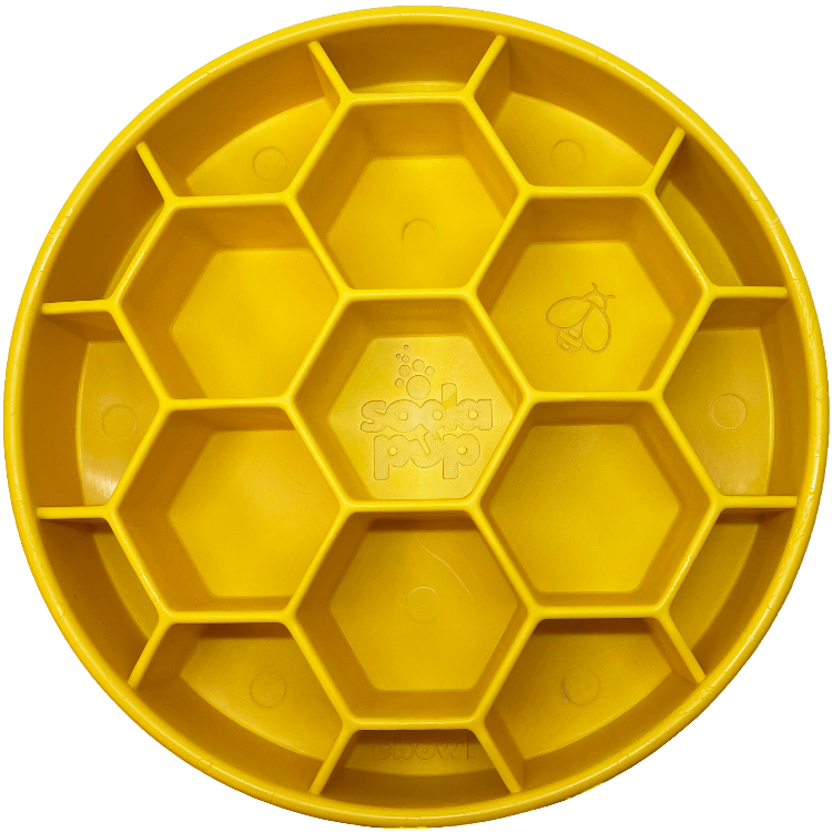 Honeycomb Slow-Feeder Enrichment Bowl for Beagles