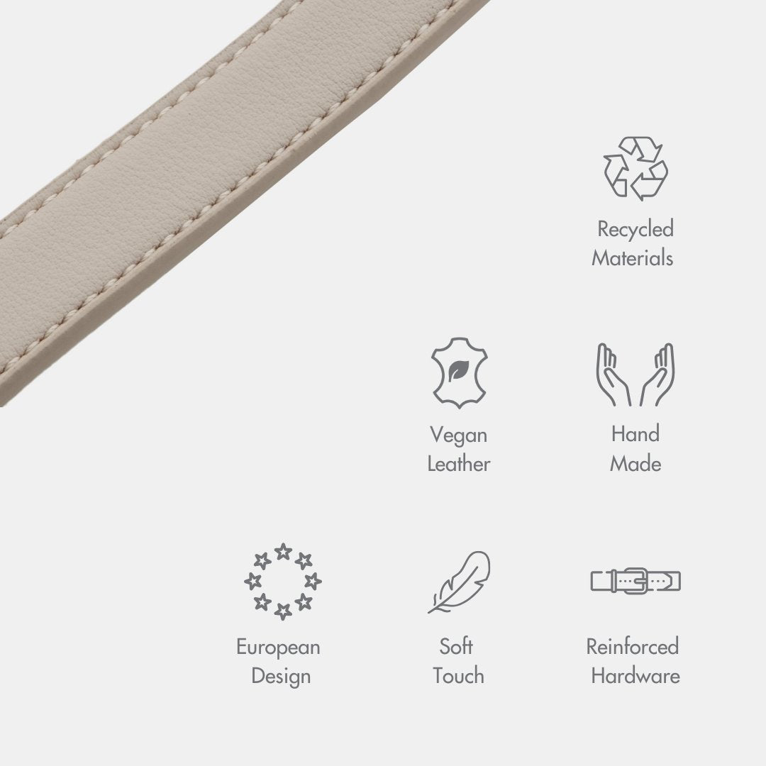 AirTag-Compatible Dog Tracking Collar – Vegan Leather
